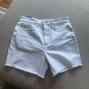 Brand New Joe’s white denim high waisted shorts 25